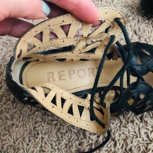 Report lace up block heels size 7.5